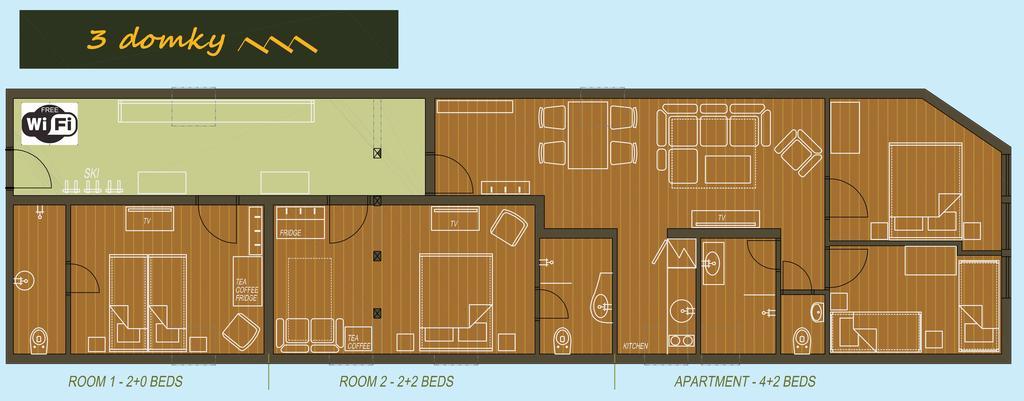 3 Domky Bed & Breakfast Demanovska Dolina Exterior photo